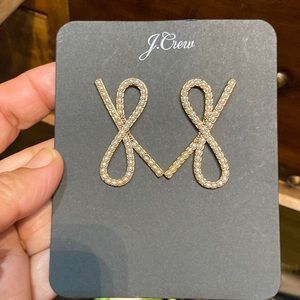 J. Crew bow earrings
